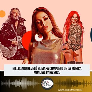 El listado inicia desde diciembre de 2025, incluyendo citas como Songwriters Festival en Texas y Decadence Arizona en Phoenix, y se extiende a lo largo de 2026.