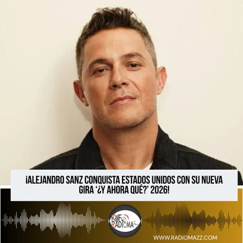 ¡Alejandro Sanz Conquista Estados Unidos Con Su Nueva Gira "¿Y Ahora Qué?" 2026! La gira comenzará el 9/04/2026 en el Rosemont Theatre de Chicago, e incluirá ciudades como Nueva York, Miami, Houston, Los Ángeles y Las Vegas, entre otras.